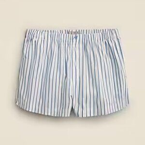 J. Crew Cotton poplin boxer short in stripe Size M